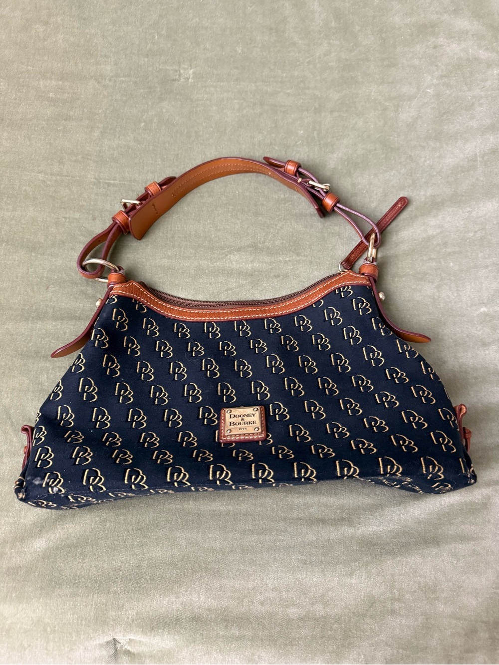 Dooney & Bourke Gretta Monogram Navy Hobo Shoulder Bag #OSP